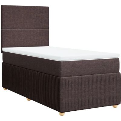 vidaXL Dunkelbraun 90x200 cm Boxspringbett vidaXL Dunkelbraun 90x200 cm Boxspringbett