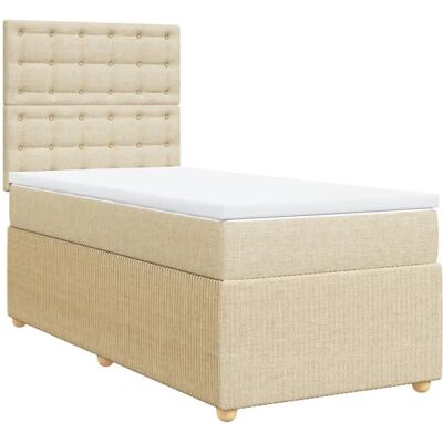 VidaXL 3291986 Bett - Creme - Unterstützendes Taschenfederkernbett - Bett VidaXL 3291986 Bett - Creme - Unterstützendes Taschenfederkernbett - Bett