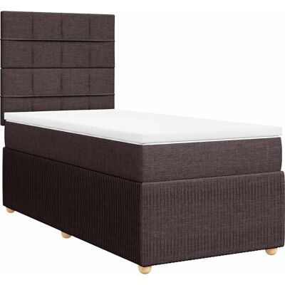 vidaXL 3292054 Bett - Braun, Höhenverstellbares Kopfteil, Taschenfederkern vidaXL 3292054 Bett - Braun, Höhenverstellbares Kopfteil, Taschenfederkern