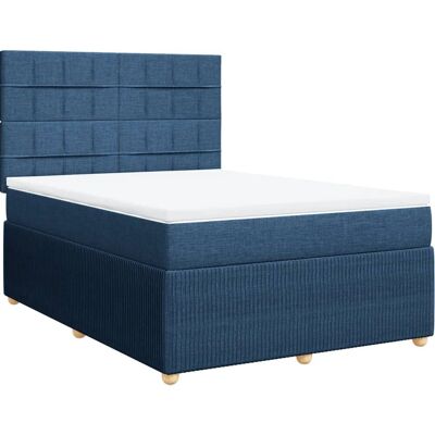 vidaXL Boxspringbett mit verstellbarem Kopfteil - Bett vidaXL Boxspringbett mit verstellbarem Kopfteil - Bett