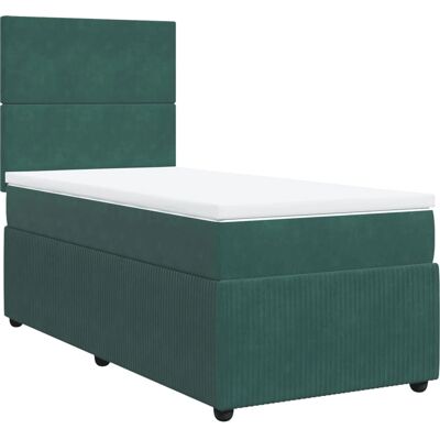 vidaXL 3292235 Bett - Samt Grün - Höhenverstellbares Kopfteil - Bett vidaXL 3292235 Bett - Samt Grün - Höhenverstellbares Kopfteil - Bett