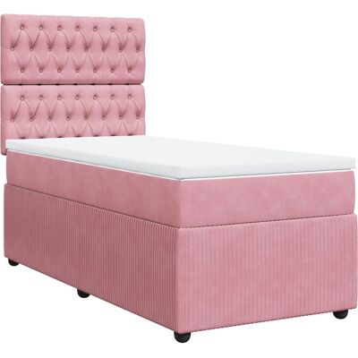 VidaXL Bett - Pink Velours Unterstützung Unterstützung Unterstützung - Bett VidaXL Bett - Pink Velours Unterstützung Unterstützung Unterstützung - Bett