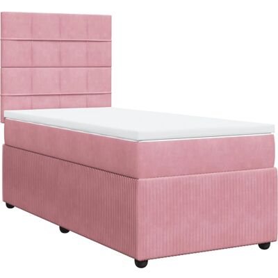 vidaXL Pinkes Samt-Bett 3292339 - Komfort & Höhenverstellbar vidaXL Pinkes Samt-Bett 3292339 - Komfort & Höhenverstellbar