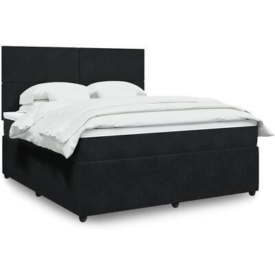 vidaXL Boxspringbett - Schwarz - Unterstützung & Komfort vidaXL Boxspringbett - Schwarz - Unterstützung & Komfort