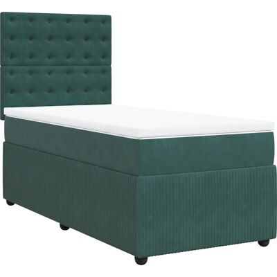 VidaXL 718037 dunkelgrünes Samtbetten - Bett VidaXL 718037 dunkelgrünes Samtbetten - Bett