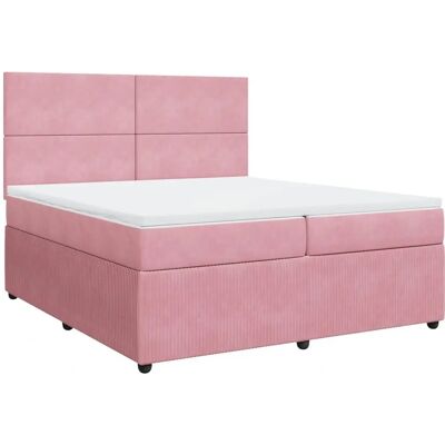 VidaXL Rosa Sammetbett 200x200cm - Bett VidaXL Rosa Sammetbett 200x200cm - Bett