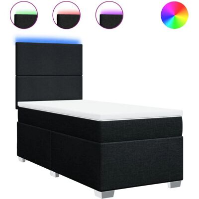 vidaXL Boxspringbett - 90x190 cm - Schwarz vidaXL Boxspringbett - 90x190 cm - Schwarz