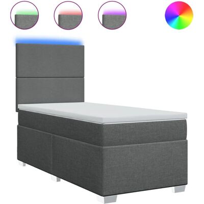 vidaXL Boxspringbett mit Matratze & LED - Bett vidaXL Boxspringbett mit Matratze & LED - Bett