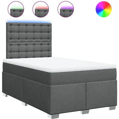 vidaXL Knöp Dunkelgraues Bett - Bett vidaXL Knöp Dunkelgraues Bett - Bett