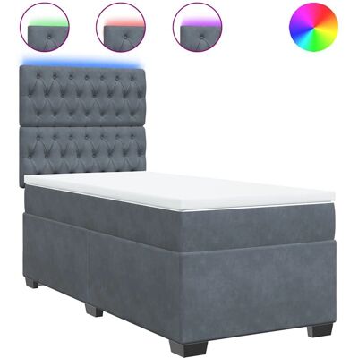 vidaXL Boxspringbett mit höhenverstellbarem Kopfteil - Bett vidaXL Boxspringbett mit höhenverstellbarem Kopfteil - Bett