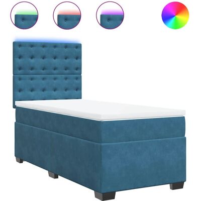 VidaXL Blaue Samtbetten - Verstellbar & Komfortabel VidaXL Blaue Samtbetten - Verstellbar & Komfortabel