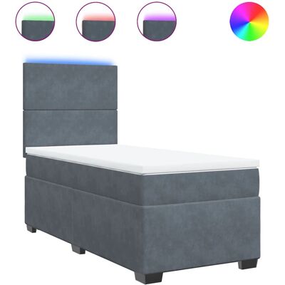 vidaXL Boxspringbett mit LED-Beleuchtung - Bett vidaXL Boxspringbett mit LED-Beleuchtung - Bett