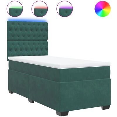 VidaXL Bett mit Samtbezug - Verstellbares Kopfteil - Modernes Design VidaXL Bett mit Samtbezug - Verstellbares Kopfteil - Modernes Design