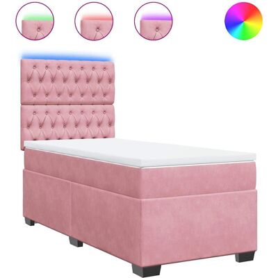 VidaXL 3293145 Pink Velvet Bett - Bett VidaXL 3293145 Pink Velvet Bett - Bett