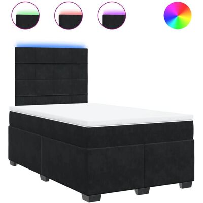 vidaXL Boxspringbett mit verstellbarem Kopfteil - 120x190 cm vidaXL Boxspringbett mit verstellbarem Kopfteil - 120x190 cm
