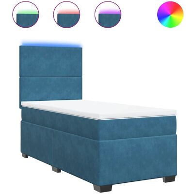 VidaXL Modell 3293228 Blau Samtbetten - Bett VidaXL Modell 3293228 Blau Samtbetten - Bett