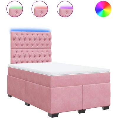 VidaXL Bett mit LED-Beleuchtung - Polsterbett mit Taschenfederkern VidaXL Bett mit LED-Beleuchtung - Polsterbett mit Taschenfederkern