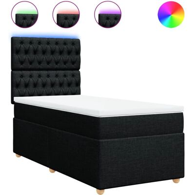 vidaXL 3293556 Bett - verstellbares Kopfteil, LED-Lichter, Taschenfederkernmatratze - Bett vidaXL 3293556 Bett - verstellbares Kopfteil, LED-Lichter, Taschenfederkernmatratze - Bett