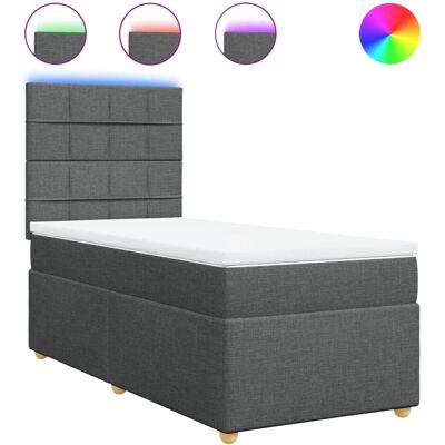 vidaXL Bloc Dunkelgrau Bett - Supportives Schlafen vidaXL Bloc Dunkelgrau Bett - Supportives Schlafen