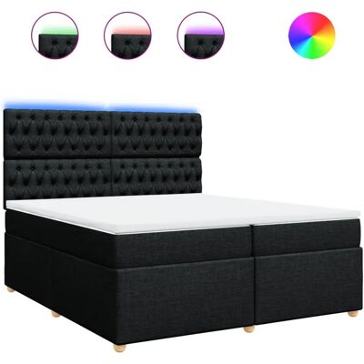 vidaXL Boxspringbett mit LED-Licht - Bett vidaXL Boxspringbett mit LED-Licht - Bett