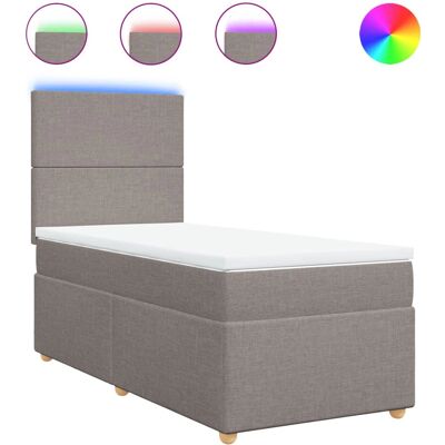 VidaXL Bett mit verstellbarem LED-Licht - Unterstützende Taschenfederkernmatratze VidaXL Bett mit verstellbarem LED-Licht - Unterstützende Taschenfederkernmatratze
