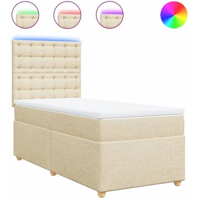 vidaXL Bett mit LED-Beleuchtung & Taschenfederkern vidaXL Bett mit LED-Beleuchtung & Taschenfederkern