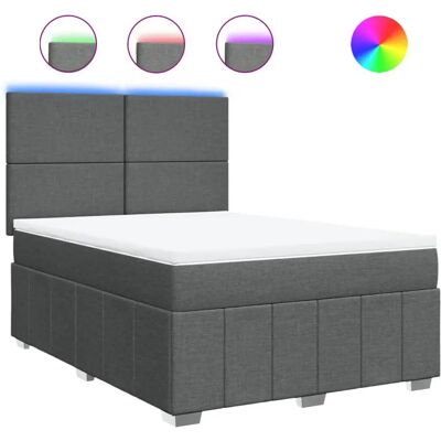VidaXL Bett mit LED-Lichtern - Unterstützung & Höhenverstellbares Kopfteil VidaXL Bett mit LED-Lichtern - Unterstützung & Höhenverstellbares Kopfteil