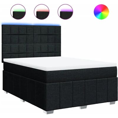 vidaXL Bett mit LED-Beleuchtung - Bett vidaXL Bett mit LED-Beleuchtung - Bett