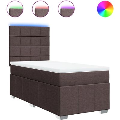 vidaXL 971166 Bett - Verstellbares Kopfteil, LED-Beleuchtung, Taschenfederkernmatratze - Bett vidaXL 971166 Bett - Verstellbares Kopfteil, LED-Beleuchtung, Taschenfederkernmatratze - Bett