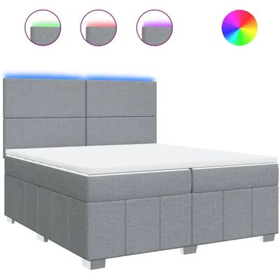 vidaXL Schlic Hellgrau Boxspringbett - Bett vidaXL Schlic Hellgrau Boxspringbett - Bett