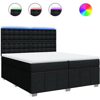 vidaXL Boxspringbett mit LED-Beleuchtung - Bett vidaXL Boxspringbett mit LED-Beleuchtung - Bett