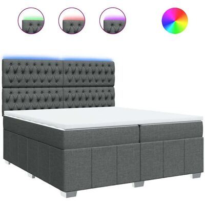 VidaXL Bett mit LED-Beleuchtung - 200x200 cm VidaXL Bett mit LED-Beleuchtung - 200x200 cm