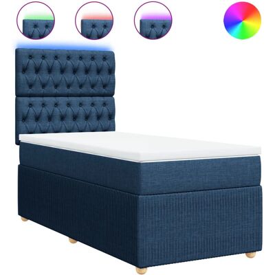 vidaXL Boxspringbett mit LED-Beleuchtung - Bett vidaXL Boxspringbett mit LED-Beleuchtung - Bett