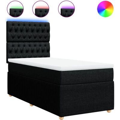 vidaXL Boxspringbett 120x200cm mit Matratze, LED, Höhenverstellbar vidaXL Boxspringbett 120x200cm mit Matratze, LED, Höhenverstellbar