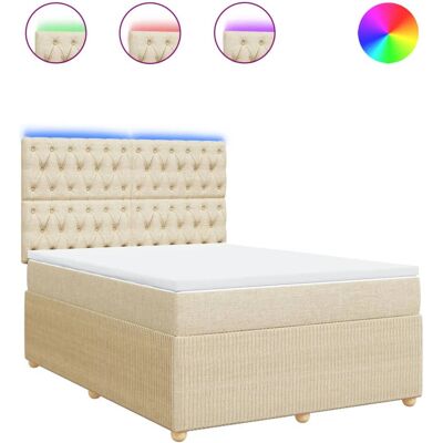 vidaXL Boxspringbett mit LED-Beleuchtung - Bett vidaXL Boxspringbett mit LED-Beleuchtung - Bett