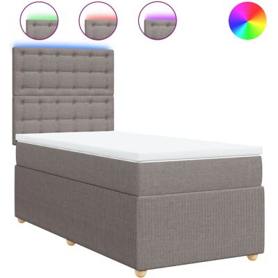 VidaXL Bett - Verstellbares Kopfteil mit LED-Beleuchtung - 180x200 cm VidaXL Bett - Verstellbares Kopfteil mit LED-Beleuchtung - 180x200 cm
