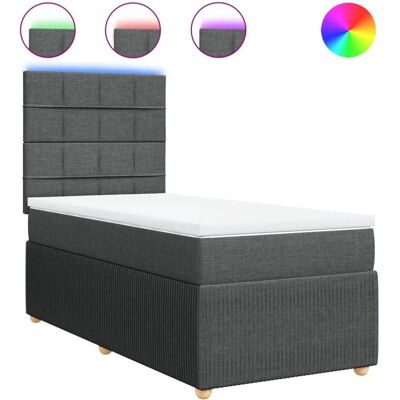 vidaXL Boxspringbett mit LED & verstellbarem Kopfteil vidaXL Boxspringbett mit LED & verstellbarem Kopfteil