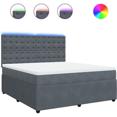 VidaXL 3294503 Bett - Dunkelgrau Samtstoff - Höhenverstellbar VidaXL 3294503 Bett - Dunkelgrau Samtstoff - Höhenverstellbar
