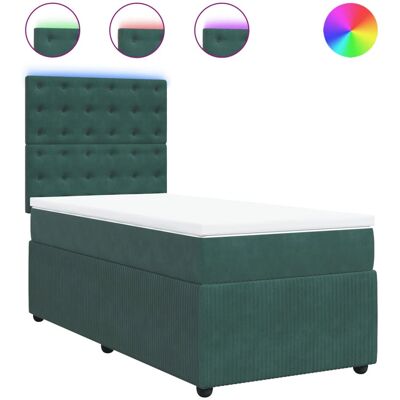 vidaXL Bett mit LED-Beleuchtung - Bett vidaXL Bett mit LED-Beleuchtung - Bett