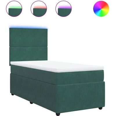 VidaXL 3294655 Bett - Samt dunkelgrün - Bett VidaXL 3294655 Bett - Samt dunkelgrün - Bett