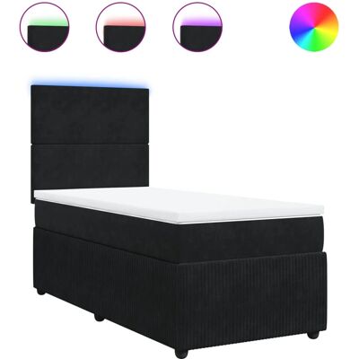 vidaXL Modell 695231 - Schwarzes Samt Modernes Bett vidaXL Modell 695231 - Schwarzes Samt Modernes Bett