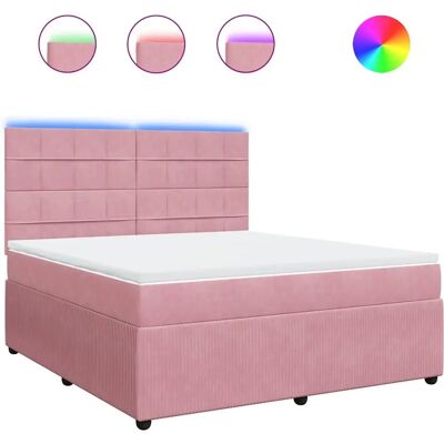 VIDAXL Rosa Samtbetten 180x200 cm - Bett VIDAXL Rosa Samtbetten 180x200 cm - Bett
