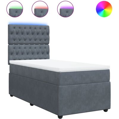 VidaXL Modell 501344 Dunkelgraues Samtbettschlafzimmer - Bett VidaXL Modell 501344 Dunkelgraues Samtbettschlafzimmer - Bett