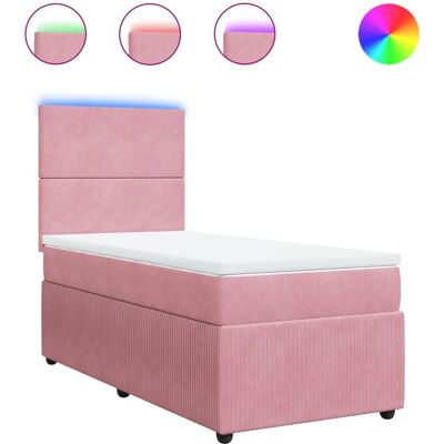 VidaXL 3294717 Bett - Rosa Samtstoff - Bett VidaXL 3294717 Bett - Rosa Samtstoff - Bett