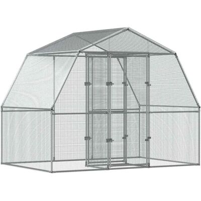 vidaXL Vogelkäfig mit Dach und Tür - Vogelkäfig vidaXL Vogelkäfig mit Dach und Tür - Vogelkäfig