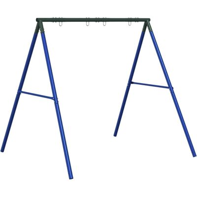 vidaXL Schaukelrahmen - Stahl, Blau, 4 Haken, Außen vidaXL Schaukelrahmen - Stahl, Blau, 4 Haken, Außen