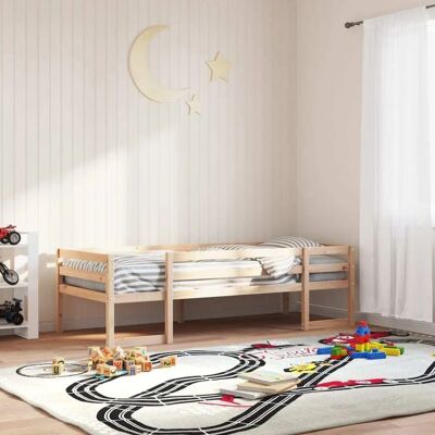 vidaXL Kinderbettgestell Klein Einzel Kiefer - Kinderbettgestell vidaXL Kinderbettgestell Klein Einzel Kiefer - Kinderbettgestell