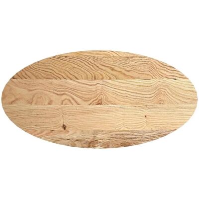 vidaXL Oval Massivt Træbord - 120x60x2 cm vidaXL Oval Massivt Træbord - 120x60x2 cm
