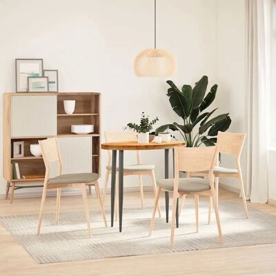 vidaXL Eichen Tischplatte 80x40x4 cm Massivholz - Oval vidaXL Eichen Tischplatte 80x40x4 cm Massivholz - Oval