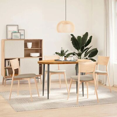 vidaXL Hellbrauner Massiv Eichenholz Ovaler Tischplatte 120x60 cm vidaXL Hellbrauner Massiv Eichenholz Ovaler Tischplatte 120x60 cm